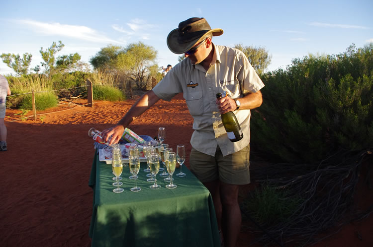 シャンパンで乾杯