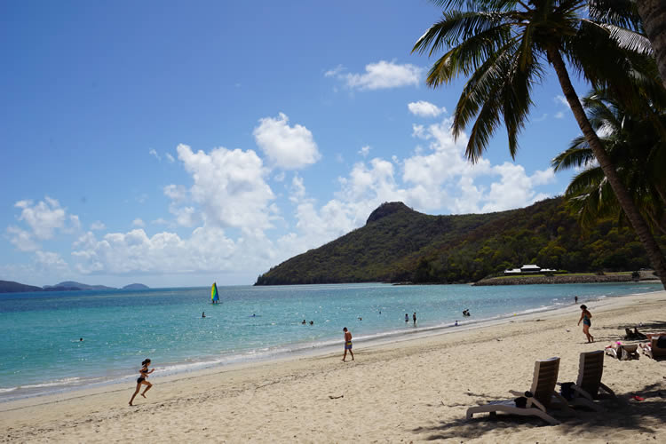 ビーチでのんびり